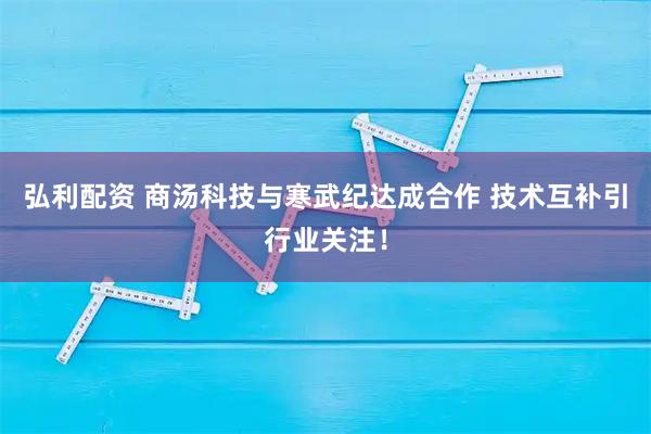弘利配资 商汤科技与寒武纪达成合作 技术互补引行业关注！